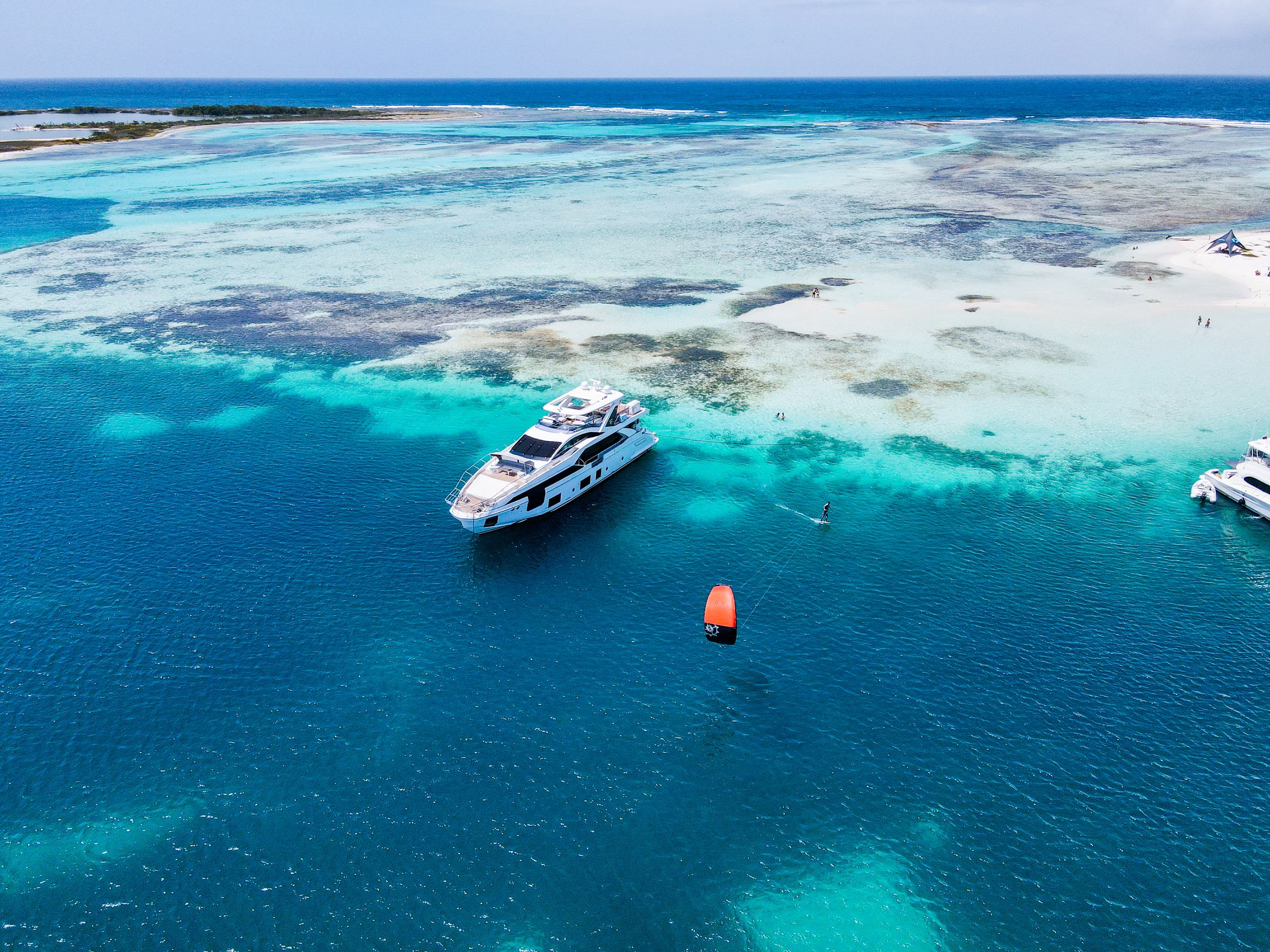 Luxury island experiences in turquoise water